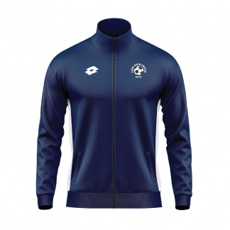 LYNN AVON OMBRA FULL ZIP SWEATER NAVY/WHITE