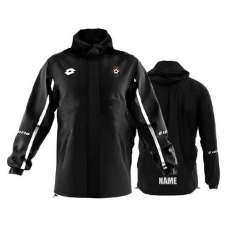 TA OMBRA WIND JACKET ADULTS BLACK/WHITE WITH NAME